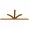 Ekena Millwork Richland Rough Sawn Timber Gable Bracket, Western Red Cedar, 84"W x 38"H x 2"D x 4"F, 11/12 Pitch GBW084X38X0204RIC00RWR - alternate 3